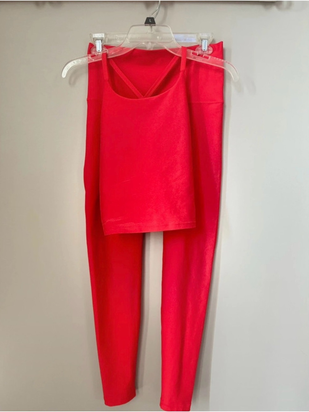 Women’s Red/Orange Tank Top & Leggings Set